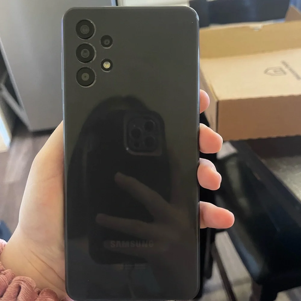 Samsung Smartphone with Black Frame